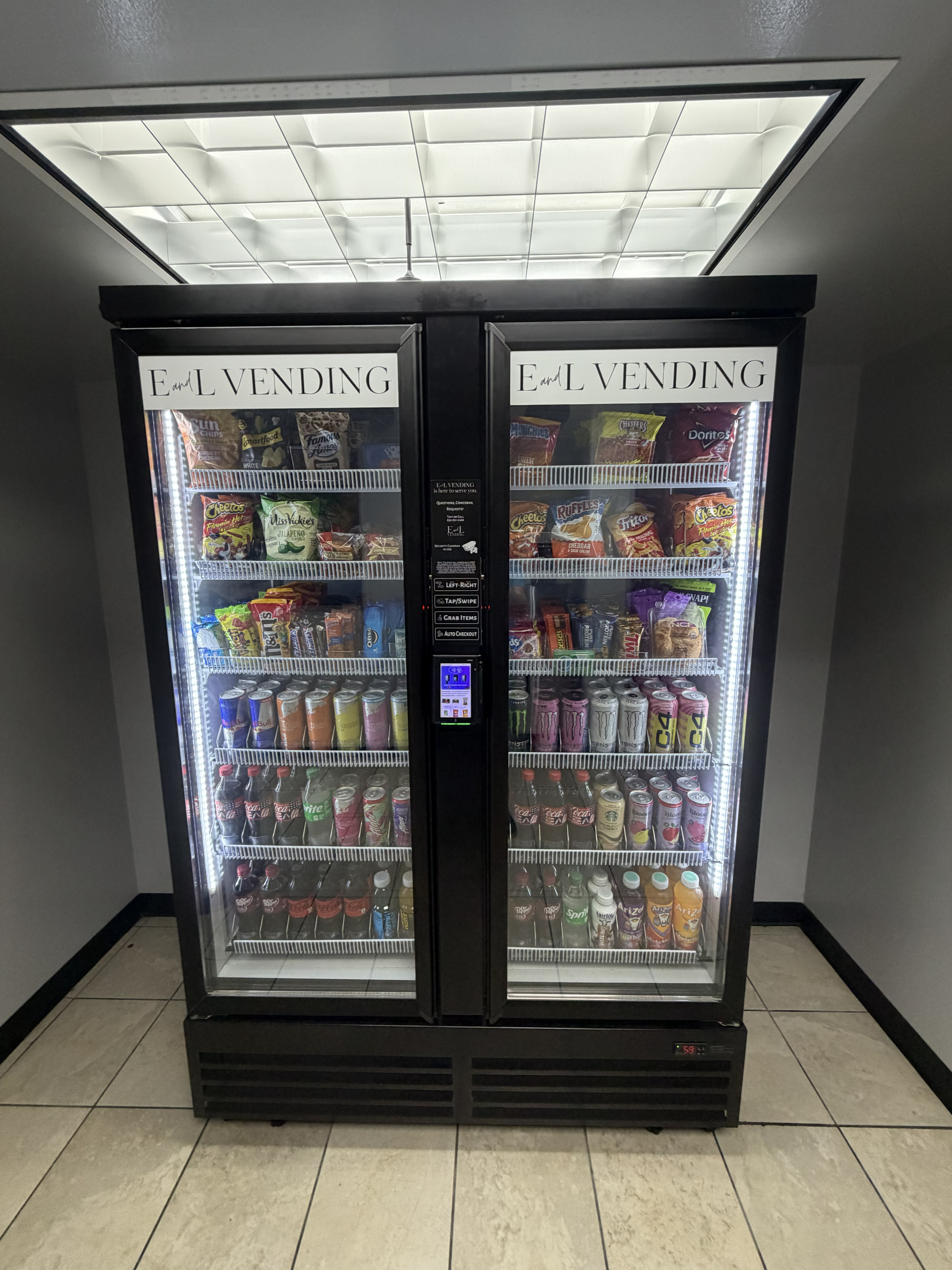 After — E and L Vending Smart Cooler installed