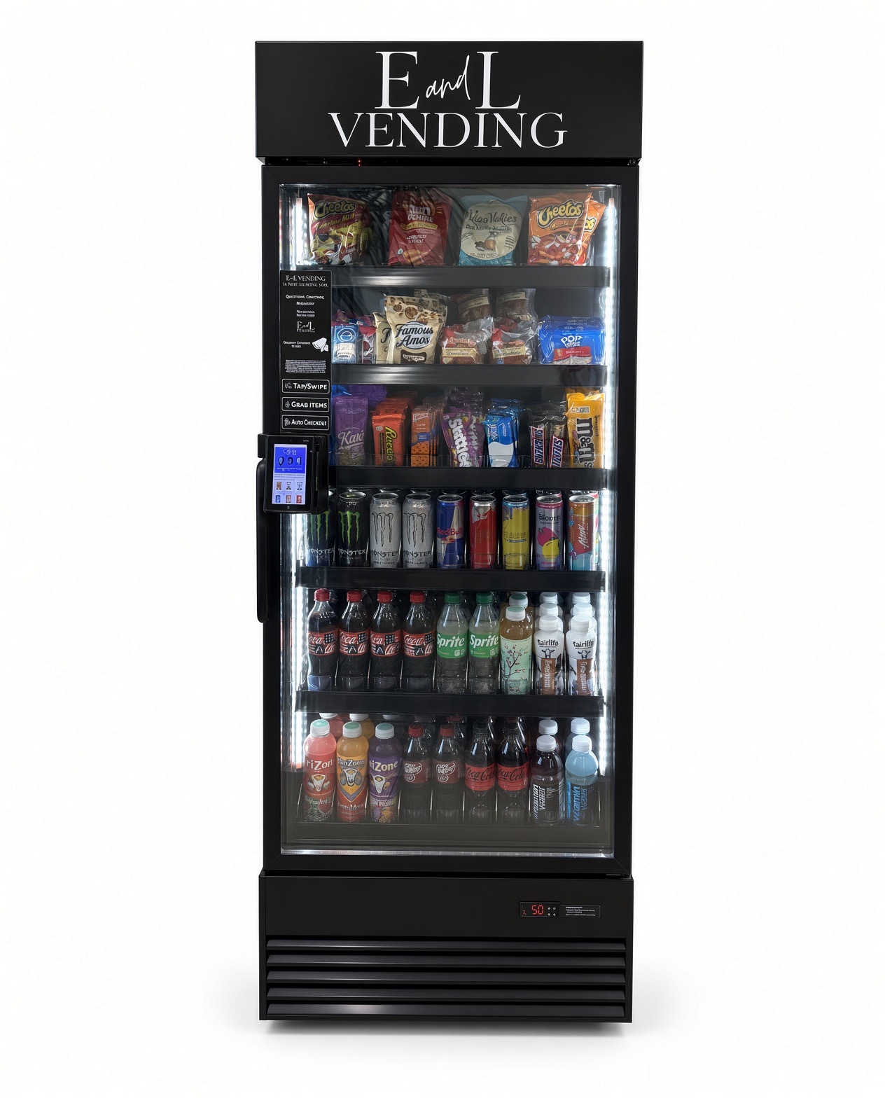 E and L Vending Smart Cooler — Single Door